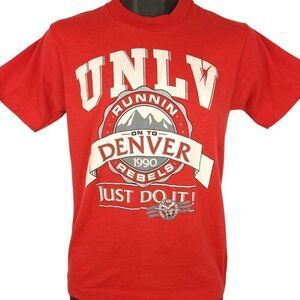 UNLV Runnin Rebels T Shirt Vintage 90s 1990 National Champions Made In USA 50/50